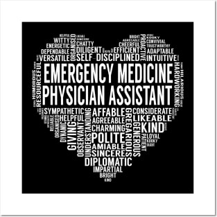 Emergency Medicine Physician Assistant Heart Posters and Art